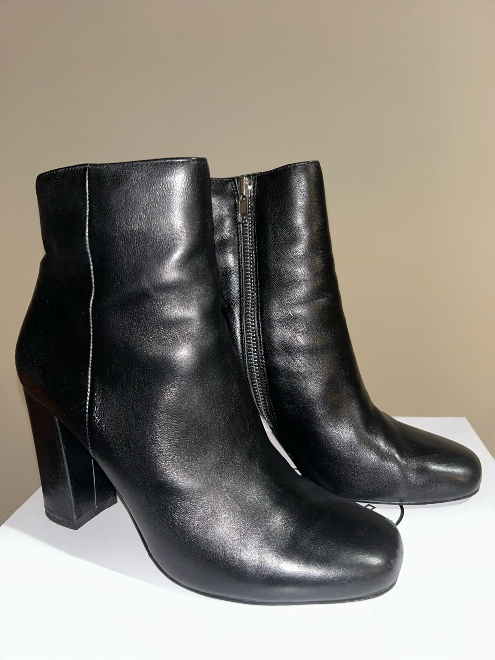 Steve Madden Black Pixie Leather Boots